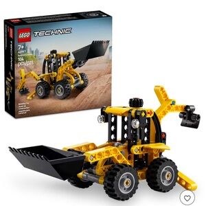 Lego Technic Backhoe Loader with Back Digger, Scoop & Outriggers